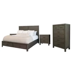 4pc Alix Bedroom Set Gray - Abbyson Living -Famous Furniture Store GUEST fdb2c8eb 8463 450d b21d 81ab2d169d3f