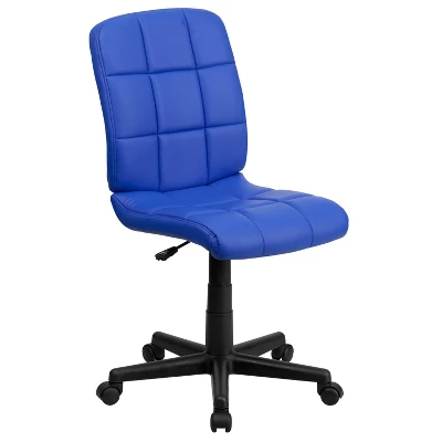 Emma And Oliver Mid-Back Quilted Vinyl Swivel Task Office Chair 15 Emma And Oliver Mid-Back Quilted Vinyl Swivel Task Office Chair - Image 13
