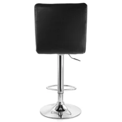 Elama 2 Piece Vintage Faux Leather Adjustable Bar Stool In Black With Chrome Base -Famous Furniture Store GUEST fef9ccae f68a 457e 952d 509582806e6b