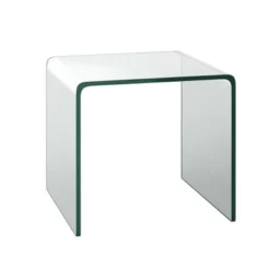 Costway Tempered Glass End Table Transparent Sofa Side Accent Table Living Room -Famous Furniture Store GUEST ff91cae6 a5fb 4b81 9e42 327bc3935d05