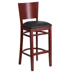 Emma And Oliver Solid Back Wooden Restaurant Dining Barstool -Famous Furniture Store GUEST ffdbf1fe 29e6 430a a13d 034e6a785082